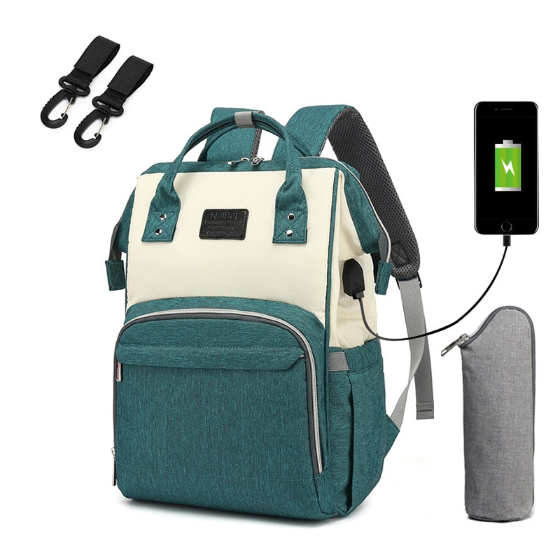 Innovativer Premium Kaylee USB-Wickelrucksack-Tasche