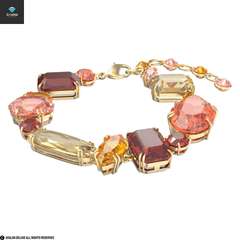 Avalon Gemstone Armband Verschiedene Schliffe, Mehrfarbig, Goldlegierungsschicht
