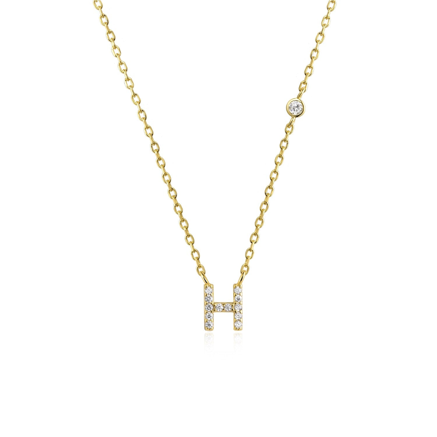 Buchstaben Halskette Gold Silber 0 Buchstaben Halskette Letter Necklace