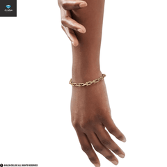 Chunky U-Shaped Armband mittelgroße Kettenglieder