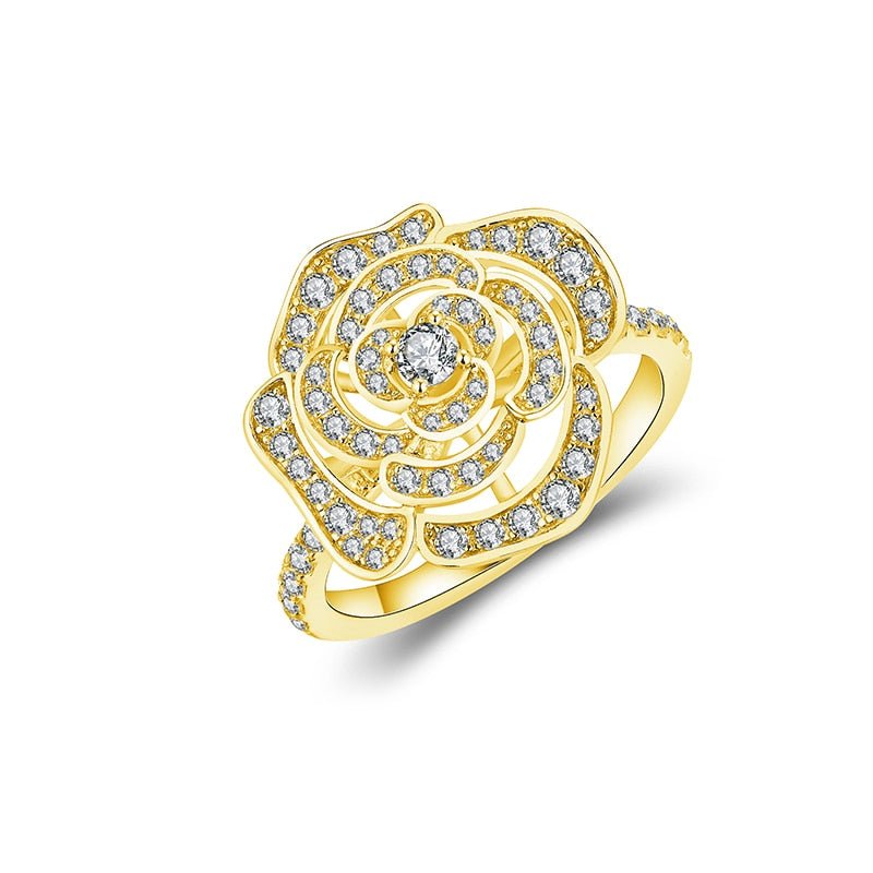 Diamant Blumen Ring Double Halo 1,5 Karat Schmuck
