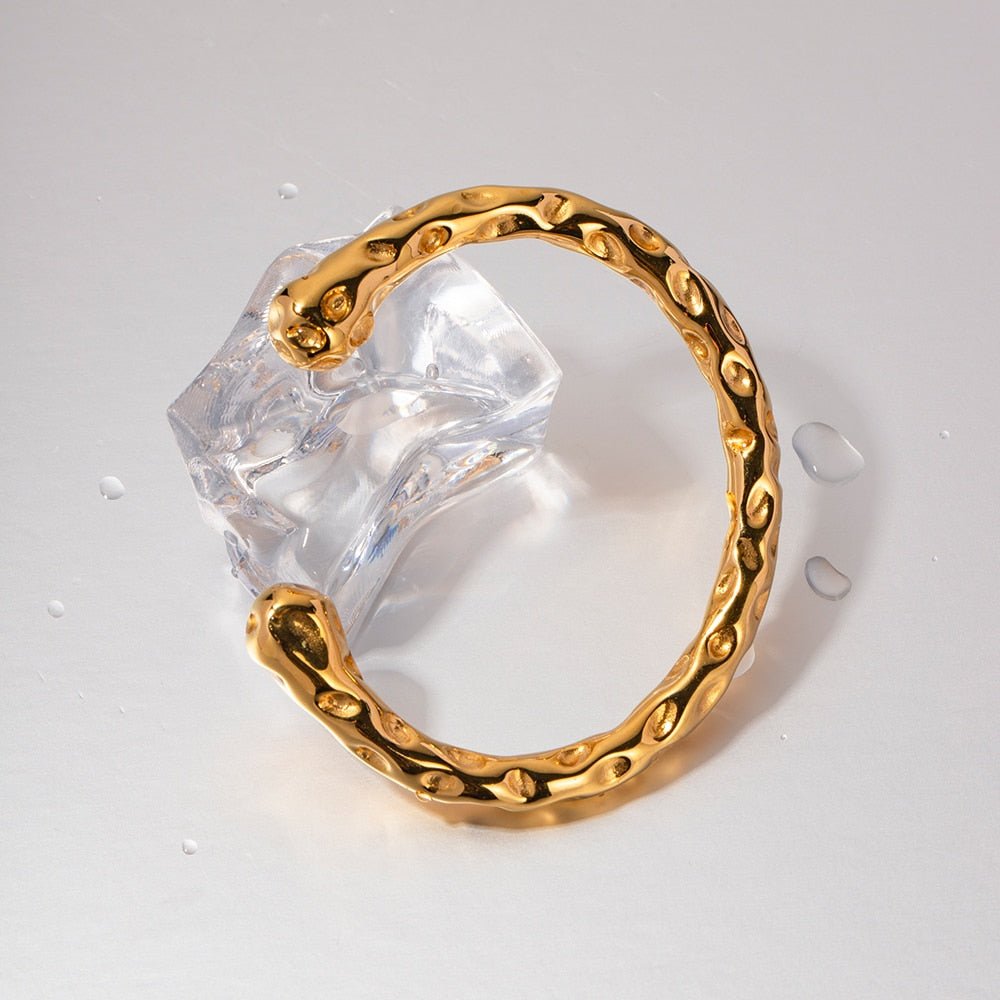 Geometrischer Ring Armband Gold Silber 0